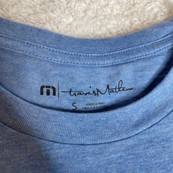 TRAVIS MATHEW Golf Club Blue Tee Shirt Small Putter Wood Iron - Picture 3 of 4